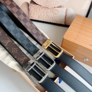 LV/路易威登 老花仔料的针式腰带35mm宽度 LV/路易威登 老花仔料的针式腰带35mm宽度